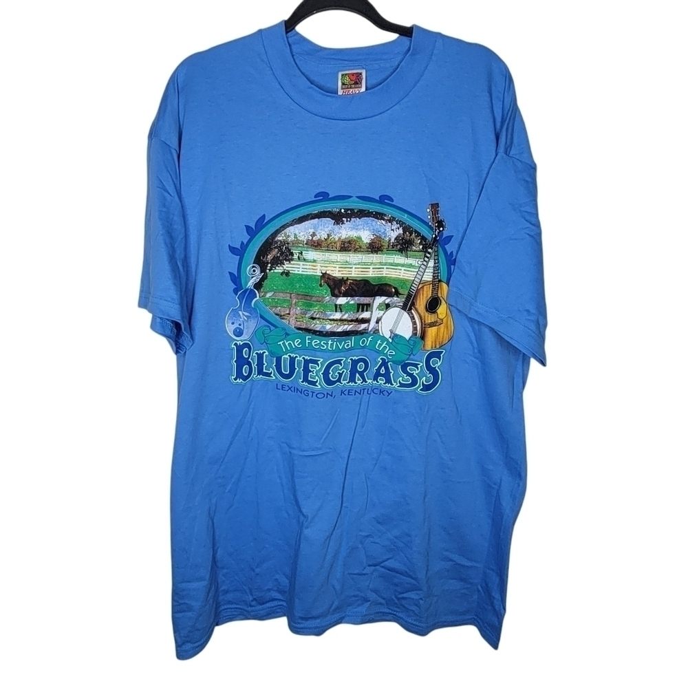 Vintage 90s The Festival of the Bluegrass Lexington KY Graphic T-Shirt Size XXL